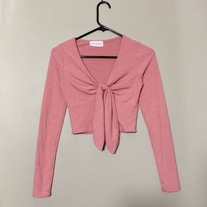 Long sleeve crop top